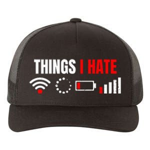 Computer Geek Gift Things I Hate Hilarious Gamer Present Yupoong Adult 5-Panel Trucker Hat