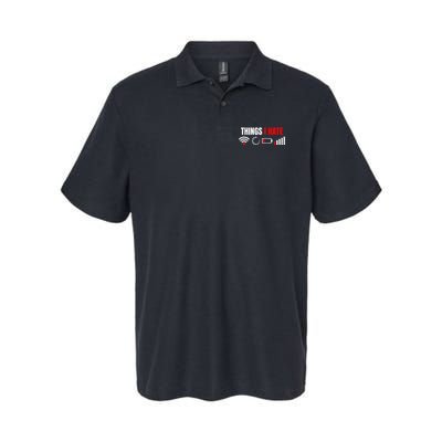 Computer Geek Gift Things I Hate Hilarious Gamer Present Softstyle Adult Sport Polo
