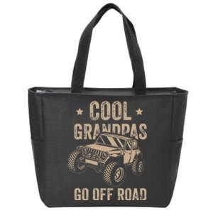 Cool Grandpas Go Off Road Off Road Gift 4x4 Dirt Zip Tote Bag