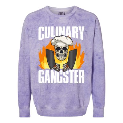 Culinary Gangster Great Gift Colorblast Crewneck Sweatshirt