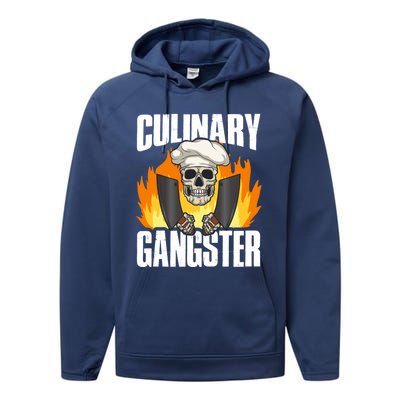 Culinary Gangster Great Gift Performance Fleece Hoodie