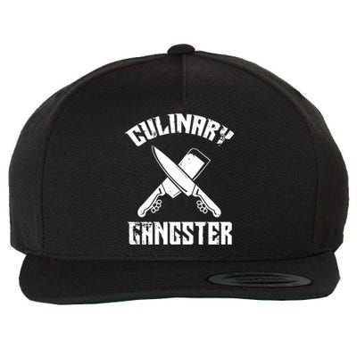 Culinary Gangster Gourmet Kitchen Chef Gift Wool Snapback Cap