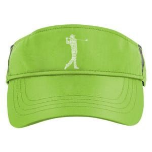 Cute Golfer Golf Club Funny Golfing Gift Adult Drive Performance Visor