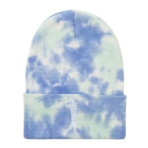 Cute Golfer Golf Club Funny Golfing Gift Tie Dye 12in Knit Beanie