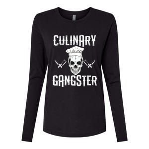 Culinary Gangster Gift Womens Cotton Relaxed Long Sleeve T-Shirt