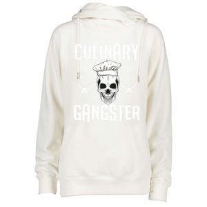 Culinary Gangster Gift Womens Funnel Neck Pullover Hood