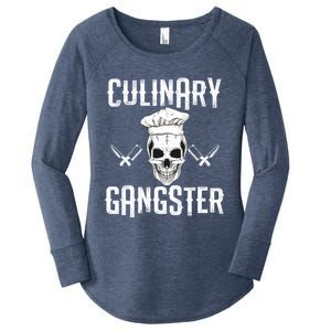 Culinary Gangster Gift Women's Perfect Tri Tunic Long Sleeve Shirt