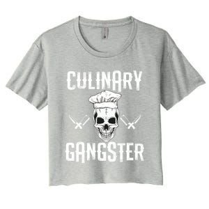 Culinary Gangster Gift Women's Crop Top Tee