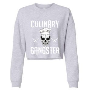 Culinary Gangster Gift Cropped Pullover Crew