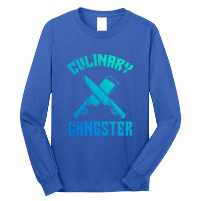 Culinary Gangster Gourmet Kitchen Chef Gift Long Sleeve Shirt