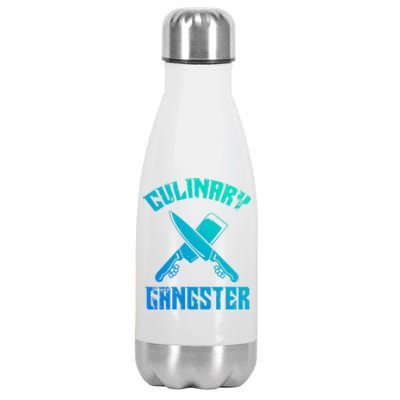 Culinary Gangster Gourmet Kitchen Chef Gift Stainless Steel Insulated Water Bottle