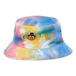 Cute Gobble Gobble Turkey Pilgrim Little Thanksgiving Tie Dye Newport Bucket Hat