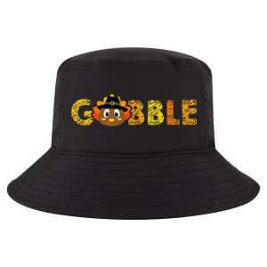 Cute Gobble Gobble Turkey Pilgrim Little Thanksgiving Cool Comfort Performance Bucket Hat