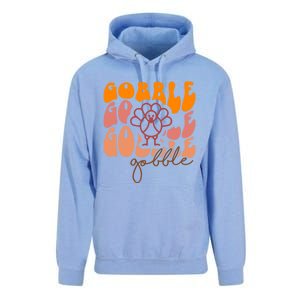 Cute Gobble Gobble Turkey Thanksgiving Gift Unisex Surf Hoodie