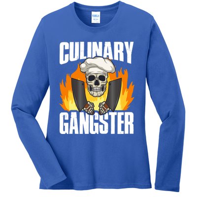 Culinary Gangster Great Gift Ladies Long Sleeve Shirt