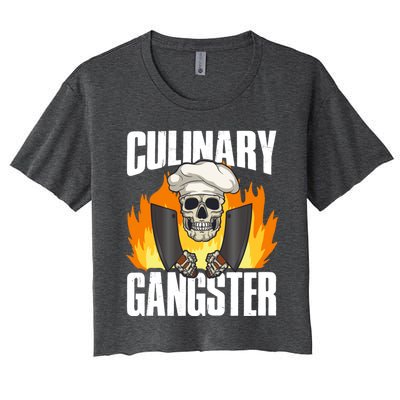 Culinary Gangster Great Gift Women's Crop Top Tee