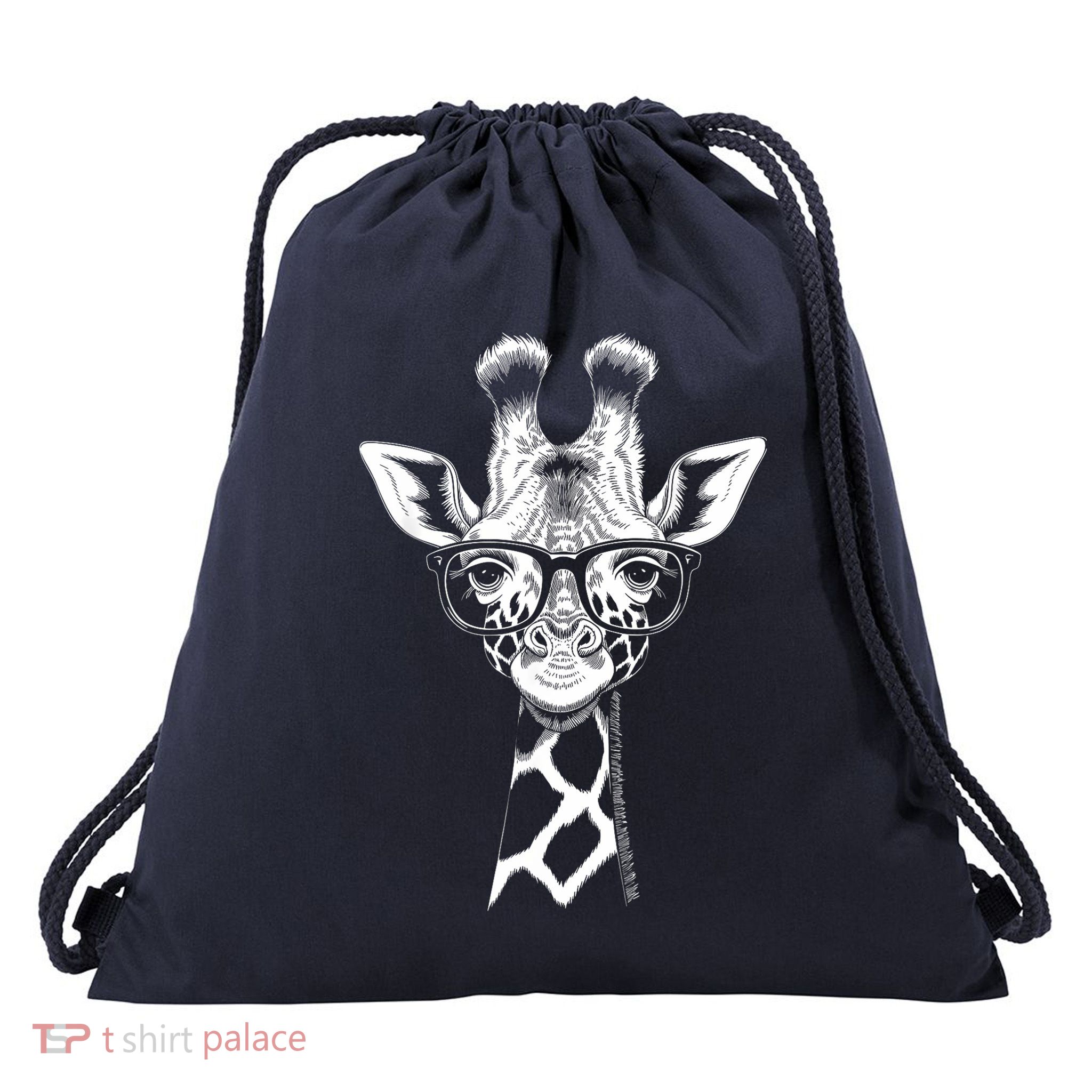 Cool Giraffe Graphic Casual Summer Funny Cute Animal Lover Drawstring Bag