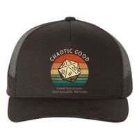 Chaotic Good Good Intentions Questionable Methods Vintage Yupoong Adult 5-Panel Trucker Hat