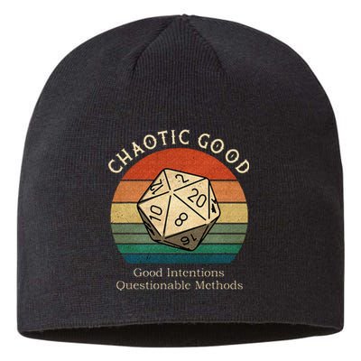 Chaotic Good Good Intentions Questionable Methods Vintage Sustainable Beanie