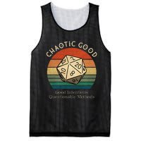 Chaotic Good Good Intentions Questionable Methods Vintage Mesh Reversible Basketball Jersey Tank