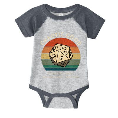 Chaotic Good Good Intentions Questionable Methods Vintage Infant Baby Jersey Bodysuit