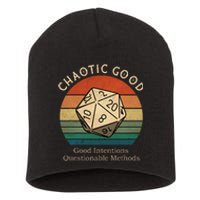 Chaotic Good Good Intentions Questionable Methods Short Acrylic Beanie