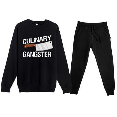 Culinary Gangster Gift Premium Crewneck Sweatsuit Set