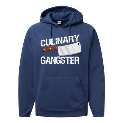 Culinary Gangster Gift Performance Fleece Hoodie