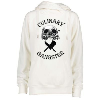 Culinary Gangster Great Gift Womens Funnel Neck Pullover Hood