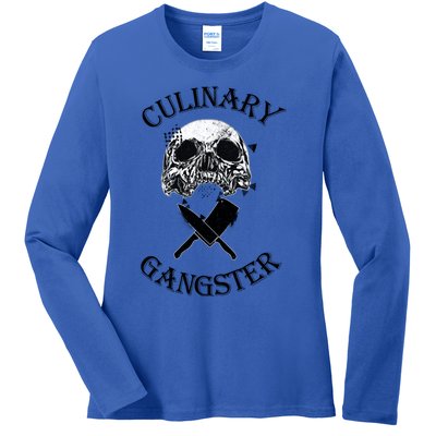 Culinary Gangster Great Gift Ladies Long Sleeve Shirt