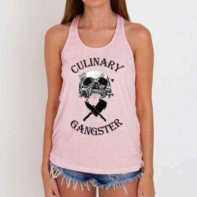 Culinary Gangster Great Gift Women's Knotted Racerback Tank