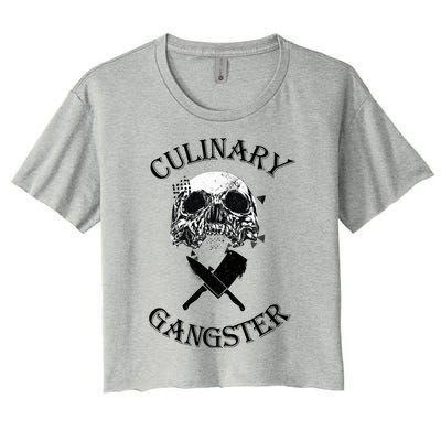 Culinary Gangster Great Gift Women's Crop Top Tee