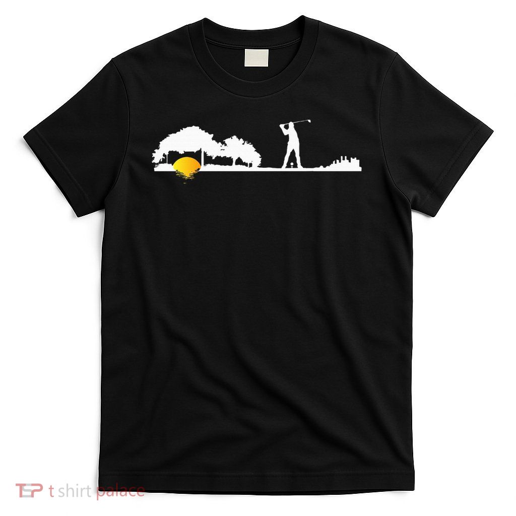 Cool Guitar Golf Player Gift Guitarist Golfer Unique Golfing T-Shirt