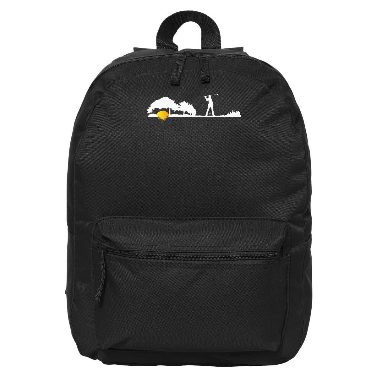 Cool Guitar Golf Player Gift Guitarist Golfer Unique Golfing 16 in Basic Backpack