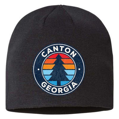 Canton Georgia Ga Vintage Retro 70s Sustainable Beanie