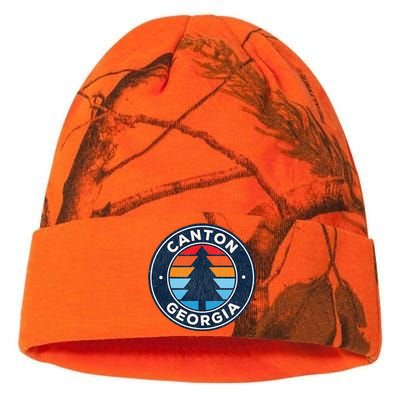 Canton Georgia Ga Vintage Retro 70s Kati Licensed 12" Camo Beanie