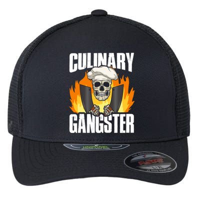 Culinary Gangster Gift Flexfit Unipanel Trucker Cap