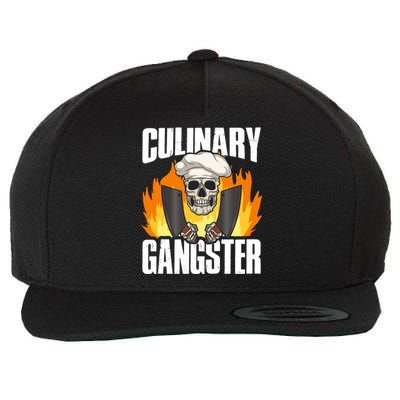 Culinary Gangster Gift Wool Snapback Cap