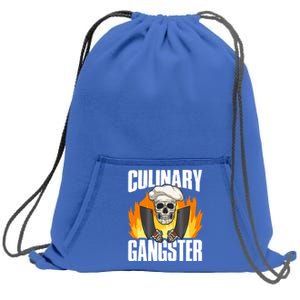 Culinary Gangster Gift Sweatshirt Cinch Pack Bag