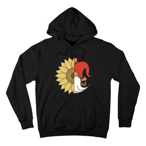 Colorful Garden Gnomes With Sunflower Hoodie