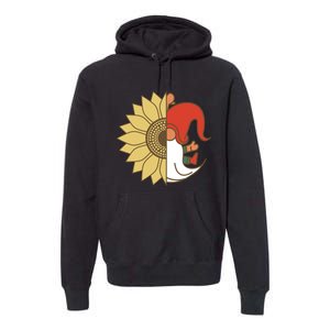 Colorful Garden Gnomes With Sunflower Premium Hoodie