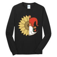 Colorful Garden Gnomes With Sunflower Tall Long Sleeve T-Shirt