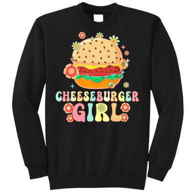 Cheeseburger Girl Groovy Burger Girl Sweatshirt