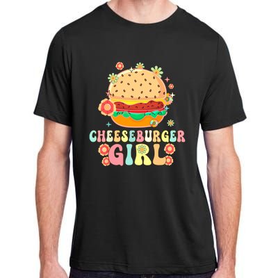 Cheeseburger Girl Groovy Burger Girl Adult ChromaSoft Performance T-Shirt