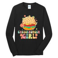 Cheeseburger Girl Groovy Burger Girl Tall Long Sleeve T-Shirt