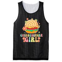 Cheeseburger Girl Groovy Burger Girl Mesh Reversible Basketball Jersey Tank