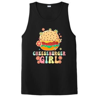 Cheeseburger Girl Groovy Burger Girl PosiCharge Competitor Tank