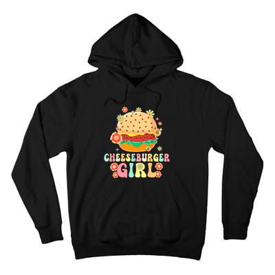 Cheeseburger Girl Groovy Burger Girl Tall Hoodie