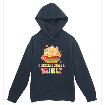 Cheeseburger Girl Groovy Burger Girl Urban Pullover Hoodie