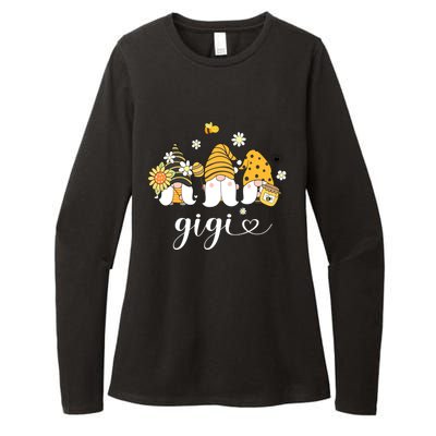 Cute Gigi Gnomes With Bees And Sunflower Country Style Gift Womens CVC Long Sleeve Shirt